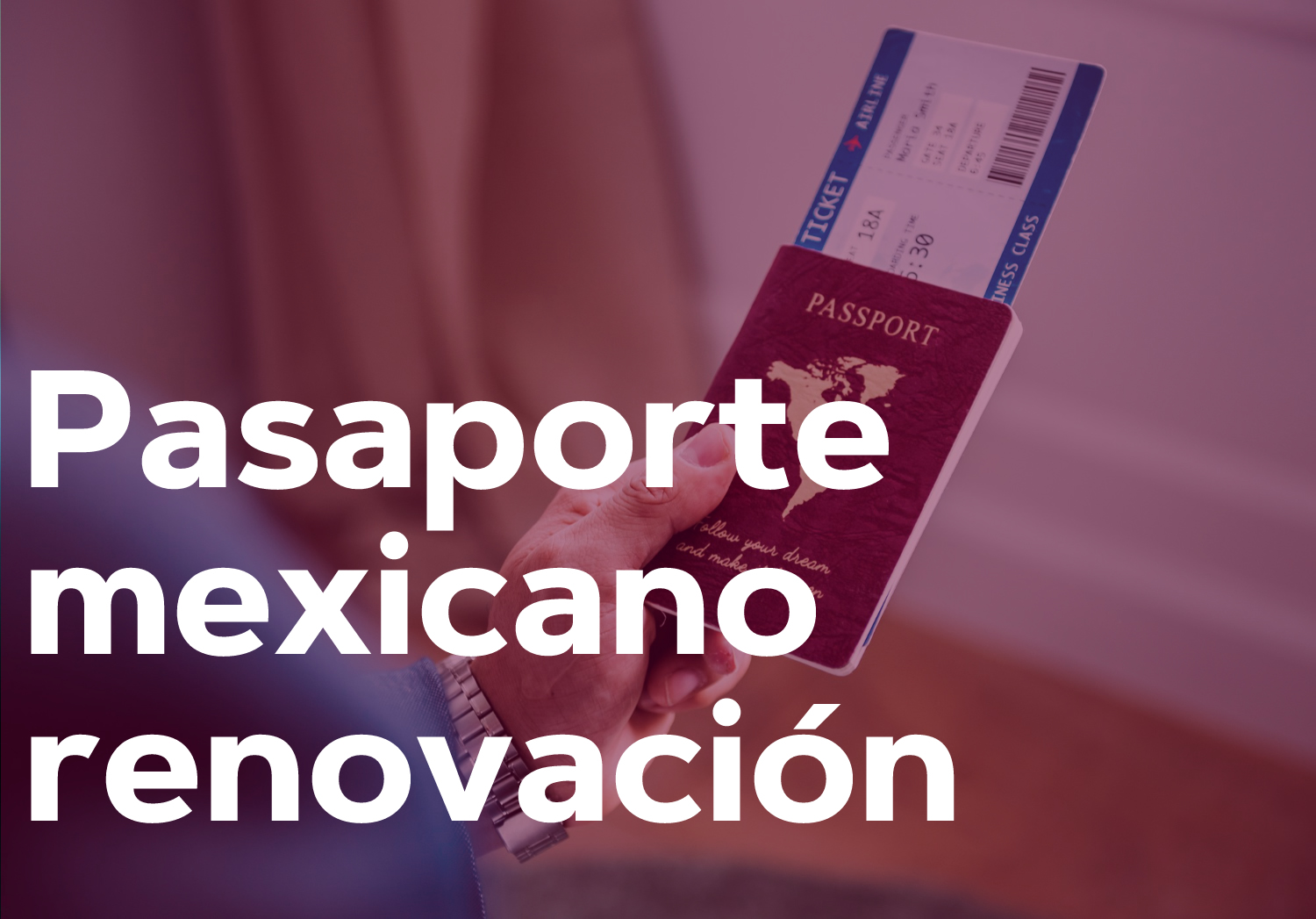 Pasaporte mexicano renovación