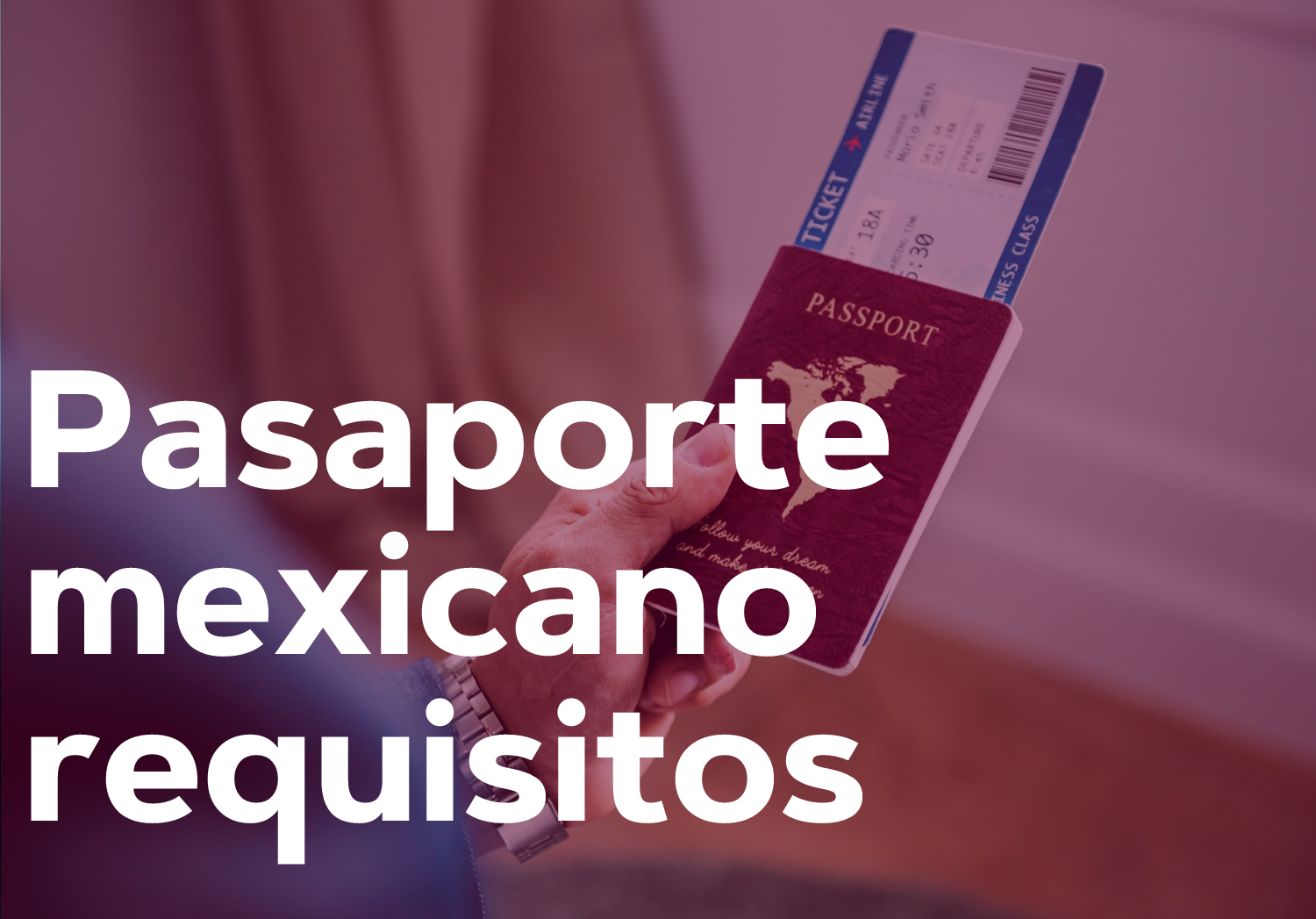 Pasaporte mexicano requisitos